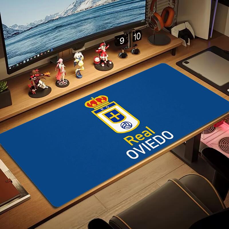 Real Oviedo Mouse Pad Large Gaming Table Cushion Non-slip Laptop Tablet Big Mousepad XXL Mat Mini PC Playmat With Lock edge_xia