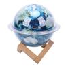   Earth Lamp Humidifier, Multicolor Night Light with 330ml Water   for Aromatherapy Diffuser and   Purifier, 5dB Quiet  , Stylish Stand f
