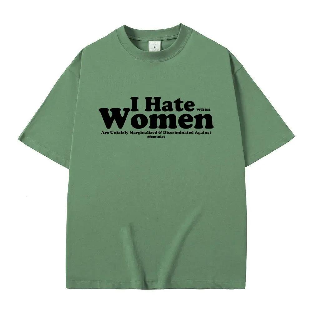I Hate Wounisex Funny Letter Meme Tshirt Unisex Wounisex Casual Cotton Vintage Short Sleeve T Shirt Unisexs Oversized Crewneck Tshirts Bl