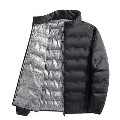 Graphen Daunenjacke Herren Winter Leicht Warm Weiße Entendaunen Daunenjacke Stehkragen Lässig Vielseitige Jacke