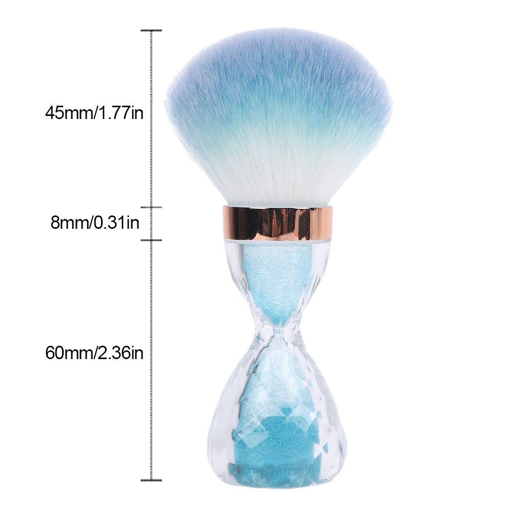 Soft and Fluffy Bristle Soft Nail Dust Brush Hourglass Manicure Cleaning Brush Home Use