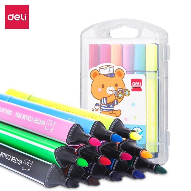 Deli Triangular Watercolor Marker Pens