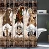 Sunflower Dwarf Bathroom  Shower Curtain Dwarf Waterproof fabric bathroom Curtain With 12 Hooks Sunflower Home Deco Free Ship
