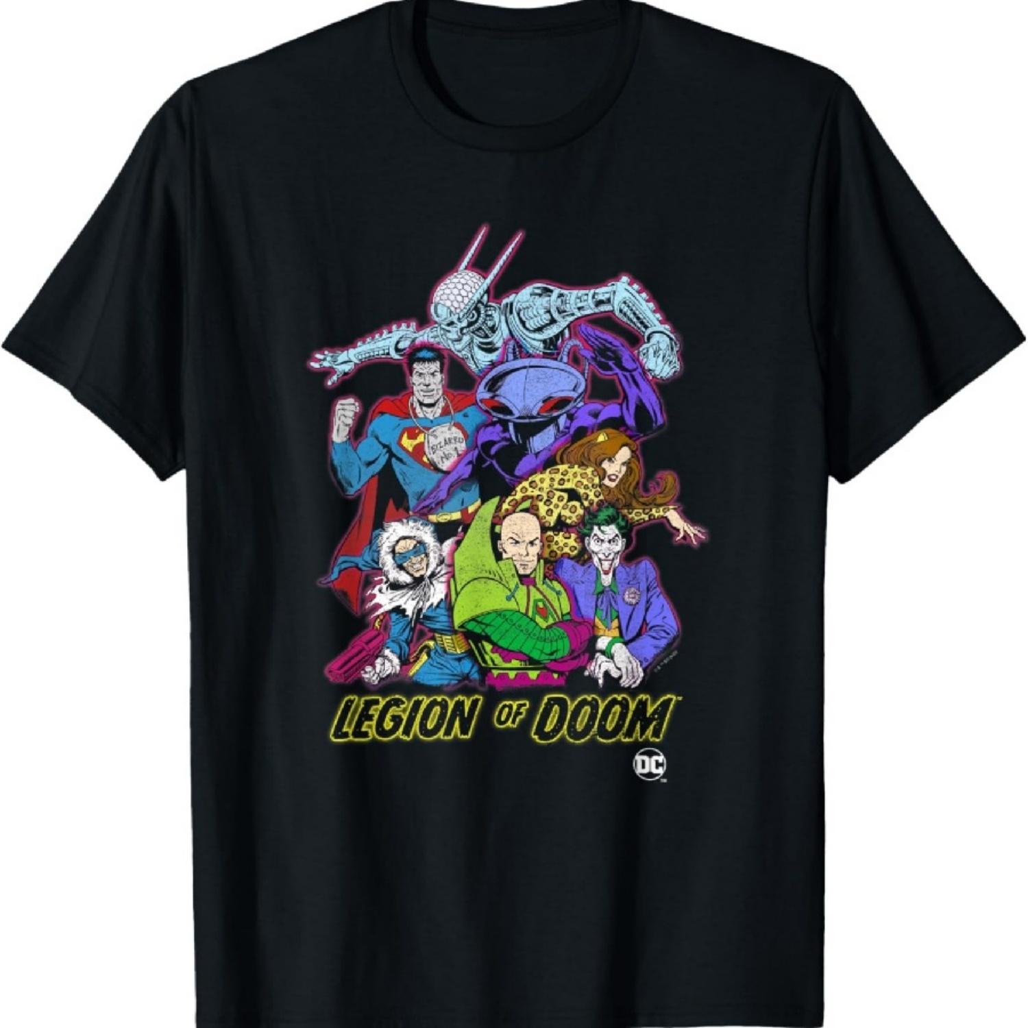 

DC Comics Justice League Legion Of Doom Vintage Group Shot T-Shirt XXXXXL чорний