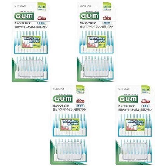 

GUM Soft Pick 40P без запаха [Оптовая закупка] [SS~M] [x4 шт.]