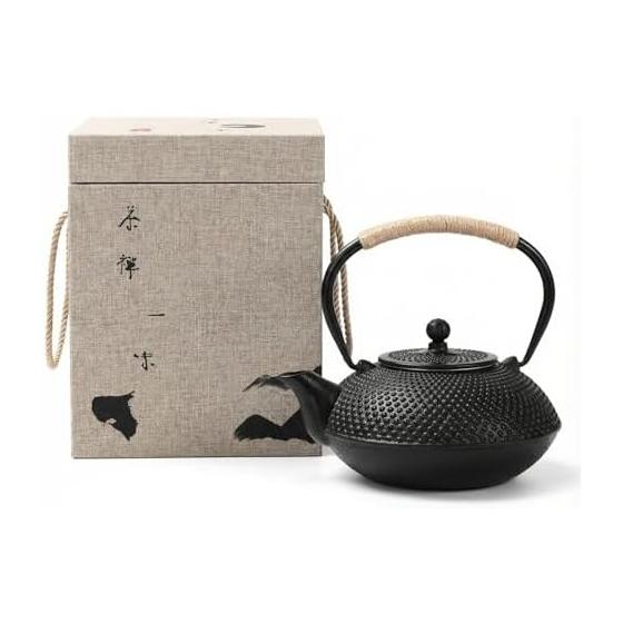 Iron kettle, Nambu ironware, teapot, IH compatible, iron bottle, kettle, tea strainer included, iron replenishment, open fire possible, traditional