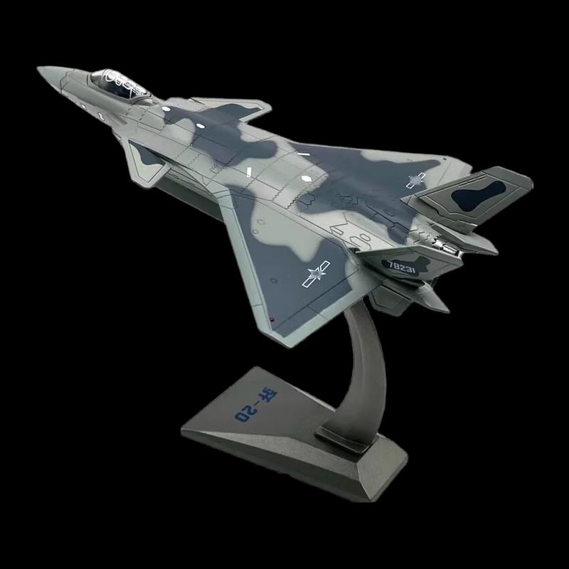 1:100 J-20 Fighter Jet Alloy Model