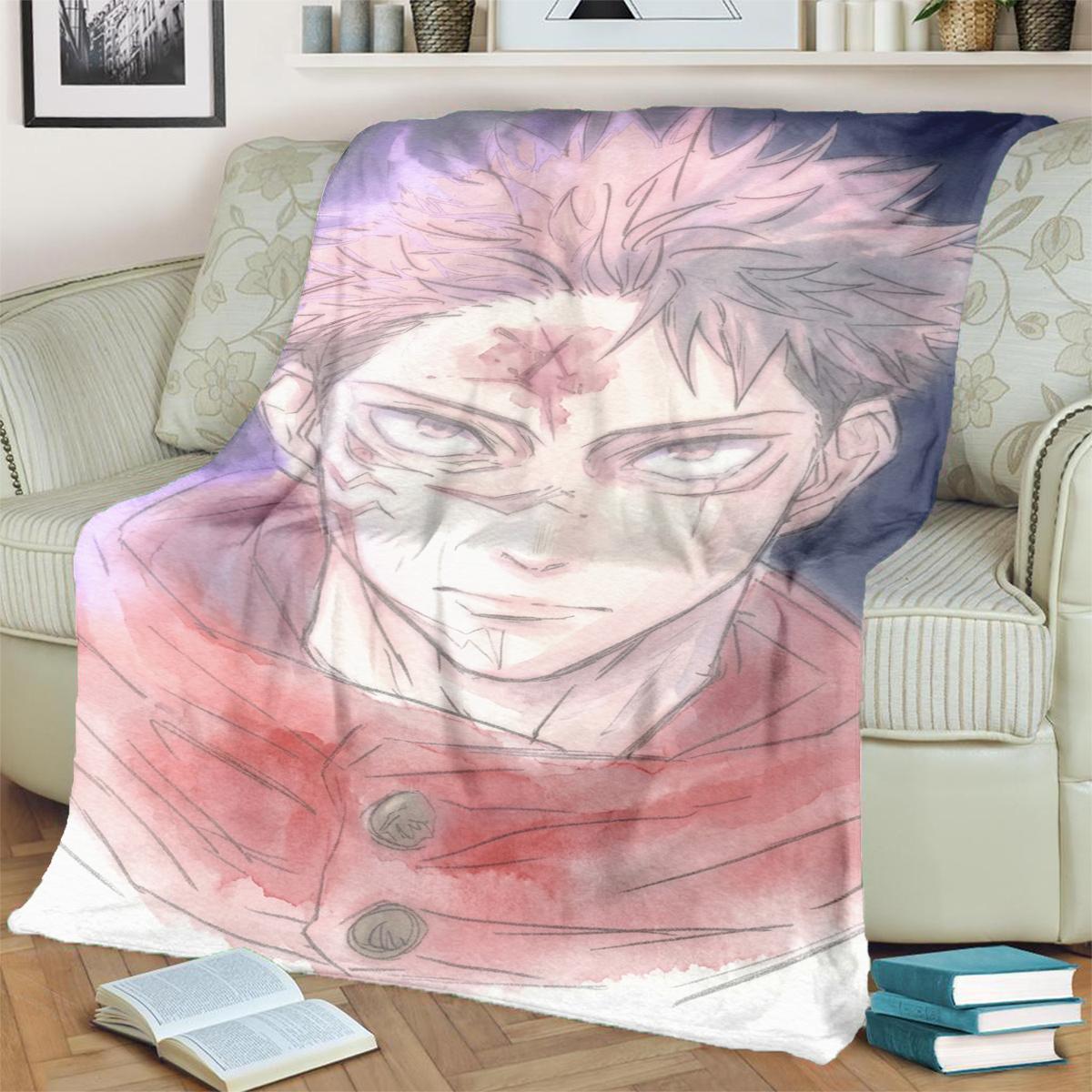 

Jujutsu Kaisen Blanket Soft Warm Flannel Print for Bedrooms, Sofas, Beds, Chairs, Picnics, Travel 75x90cm