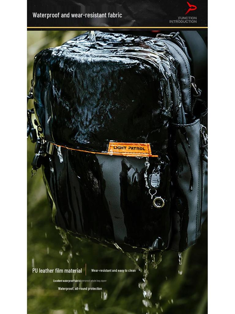 Waterproof, Wear-Resistant Fishing Sling Bag - Portable, Multi-functional Lure Waist Storage Bag