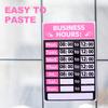 2Pcs Business Hours Stickers PVC Waterproof Self Adhesive Opening Closing Store Signs for Restaurants Shops Bars Coffee Cafes