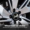 Car Wheel Center Hub Caps Badge Sticker Emblem Decals Accessories For Xiaopeng Xpeng G6 G9 G3 P7i X9 2023 2024 2025 P5 P7 N5 P7