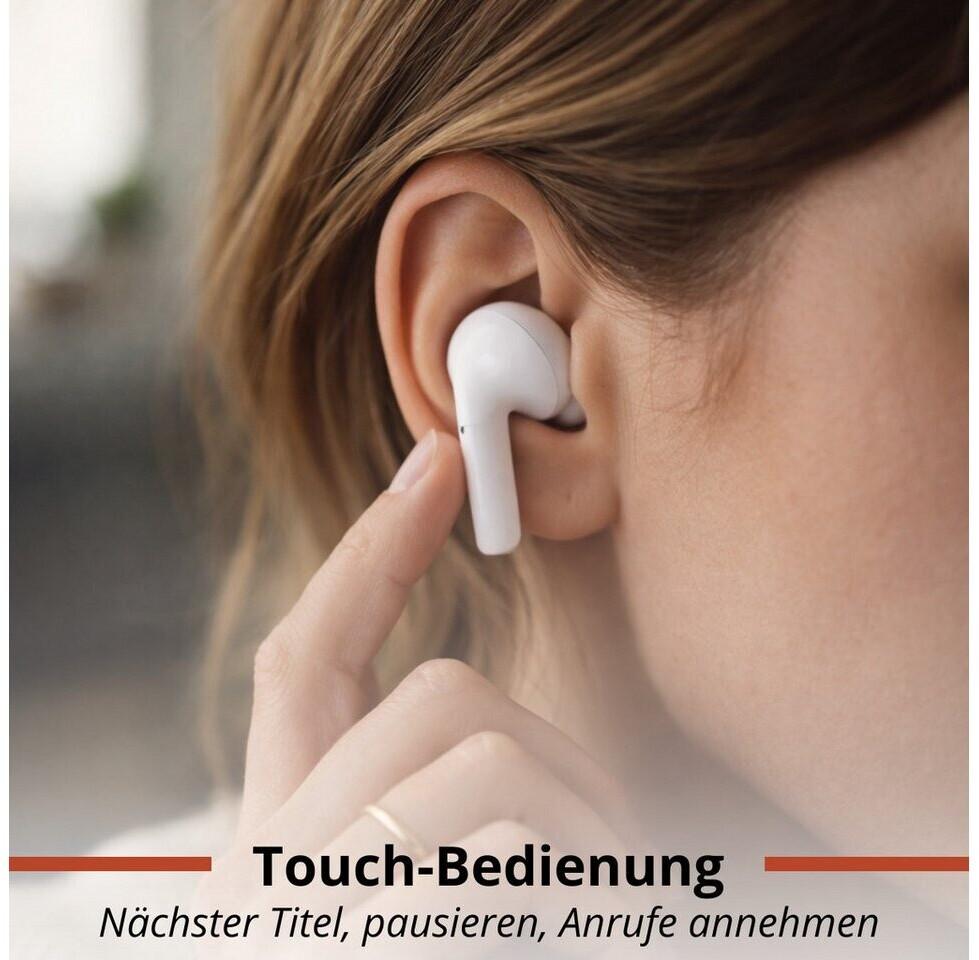 Fones de ouvido Grundig Bluetooth 230mAh com Ladecase branco