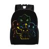 Pokemon Backpacks Pikachu Anime Lightning Scence Daypack  Mochila School Retro Washable Rucksack