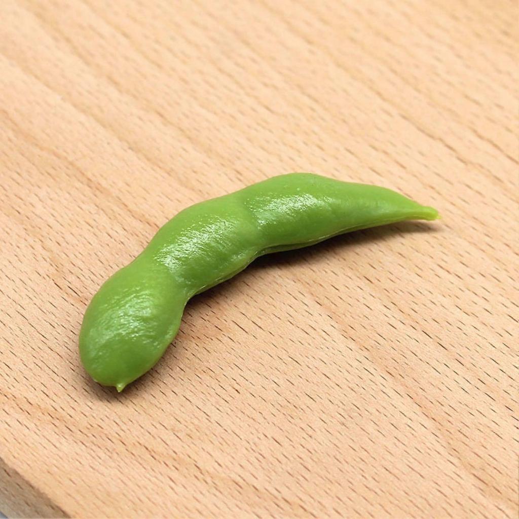 Realistic Reusable Green Bean Model Play Toy for Children's Amusement and