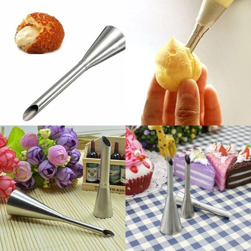 Nové dlouhé nálevové trysky Tip Cukrářský sáček Nástroj na zdobení dortů Cupcake Sugarcraft