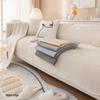 Soft Plush Sofa Mat Thicken Winter Warm Sofas Cover for Living Room Anti-slip Solid Color Couch Protector Slipcovers Home Decor