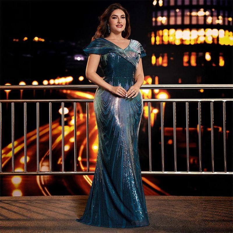 Plus Size Evening Gown Sexy Birthday Dress 4XL