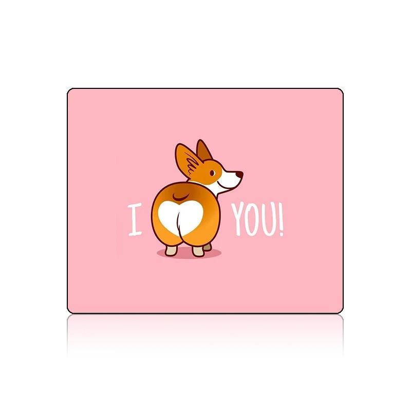 Gaming Cute Mouse Pad Small Corgi Shiba Inu Pc Accessories Deskmat Mousepad Gamer Keyboard Mats Anime Kawaii Laptops Mause Pads