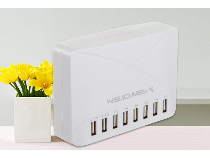High-Power Multi-Port USB Charger: 8/10/16 Ports for Direct Travel Charging
