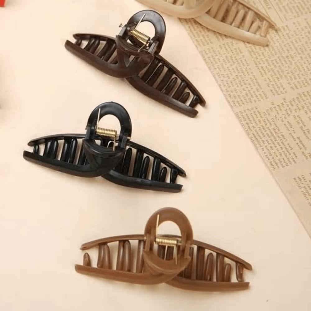 Cross Silicone Shark Clip Korean Style Solid Color Shark Clip Elastic Plastic Hair Claw Friends