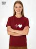 2026 Love Heartbeat Print T-Shirt Cute Nurse Healthcare TShirt Funny Couple Matching Valentines Day Gift Shirt