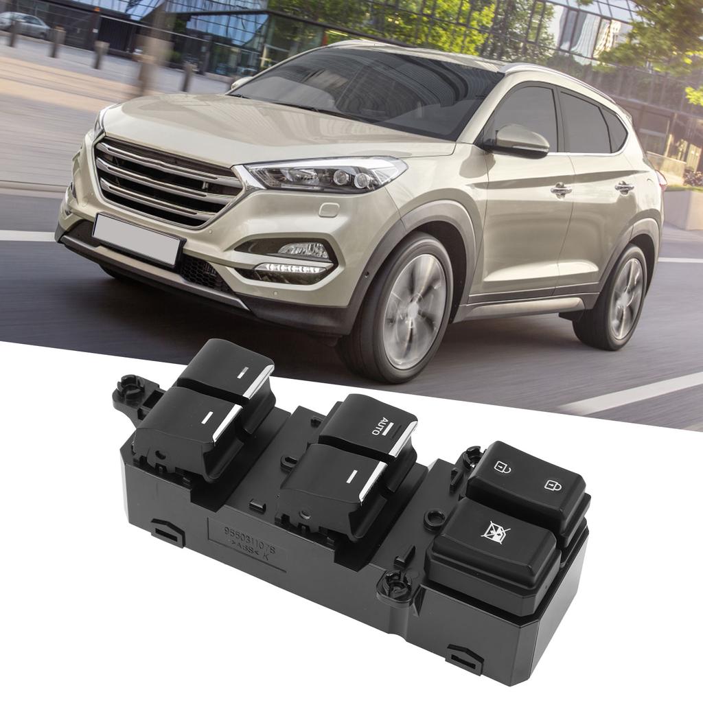 93571 D3040 Driver Side Master Power Window Switch  Control 93570 D3000 for Tucson 2016 To 2018 LHD Car Door Window Switch