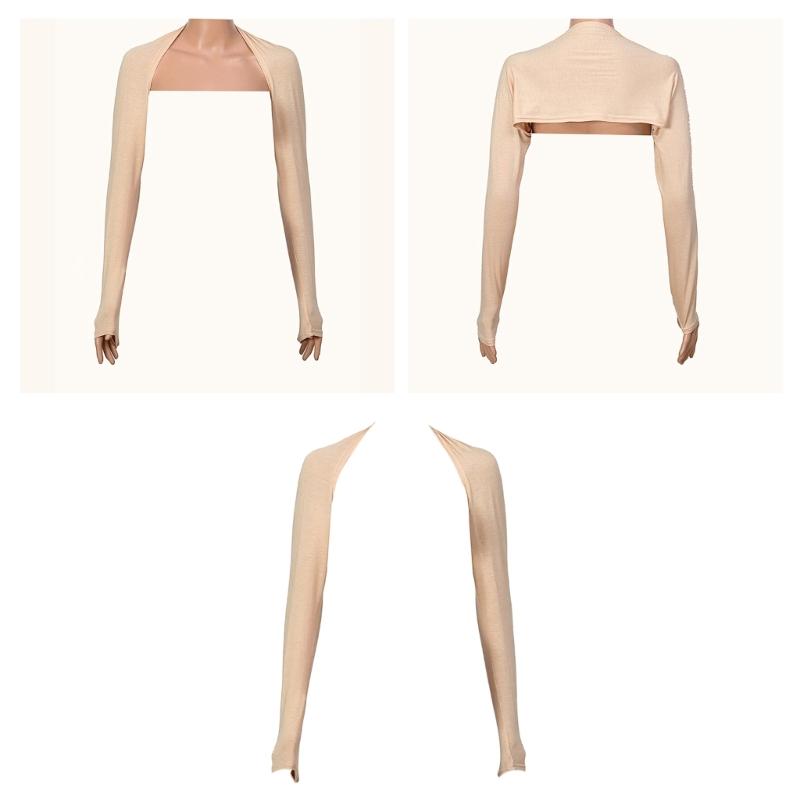 Modische Sonnenschutzkleidungsärmel für den Außenbereich, atmungsaktiver Schulterwickel mit Sonnenschutz für Damen, Urlaubs-Reiseschal