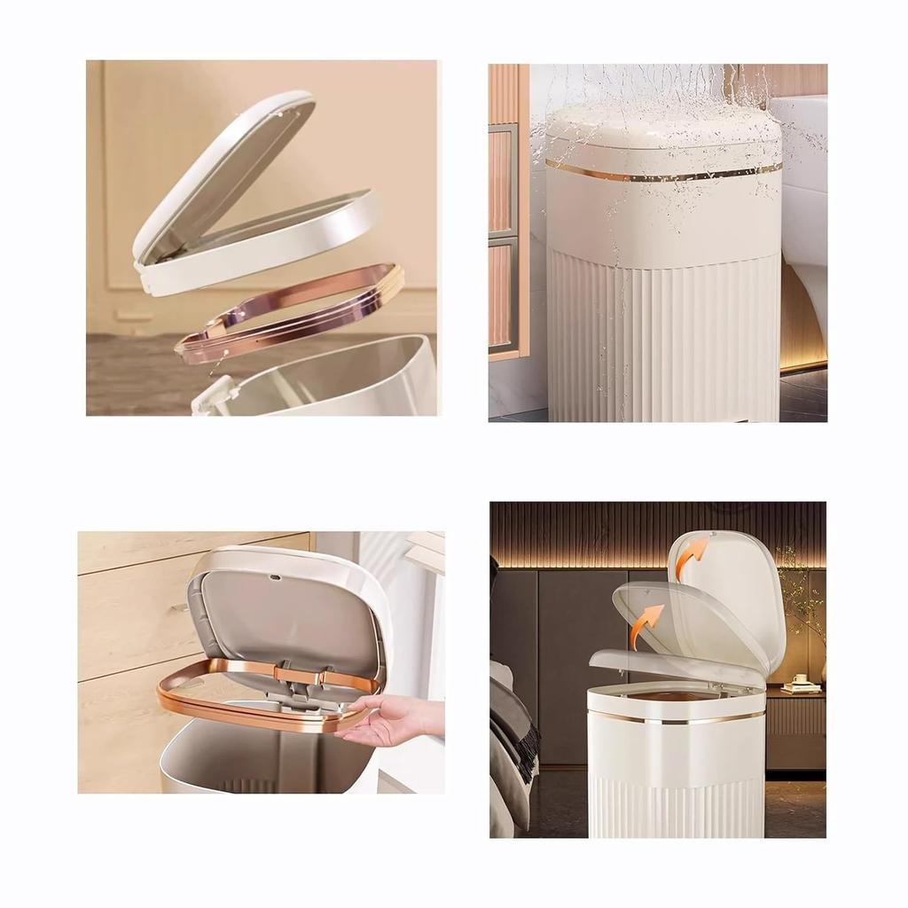 8/10L Nášlapný koš na odpadky Vodotěsné koupelnové odpadkové koše s víkem Velkokapacitní koš na odpadky Luxusní kancelářský kuchyňský koš na odpadky