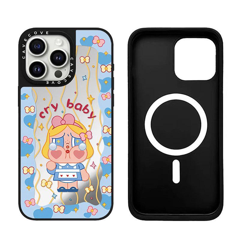 Crying Baby Wave MagSafe Case for Apple 16 Pro Max, 15 Pro, 14 - Trendy & Cute