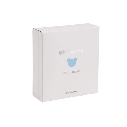 MIKI HOUSE Grooming Set: 4-Piece Set with Tweezers, Nail Clippers, Scissors, Comb, and Brush, Made In Japan, for Boys and Girls, Baby, Newborn, and Pr