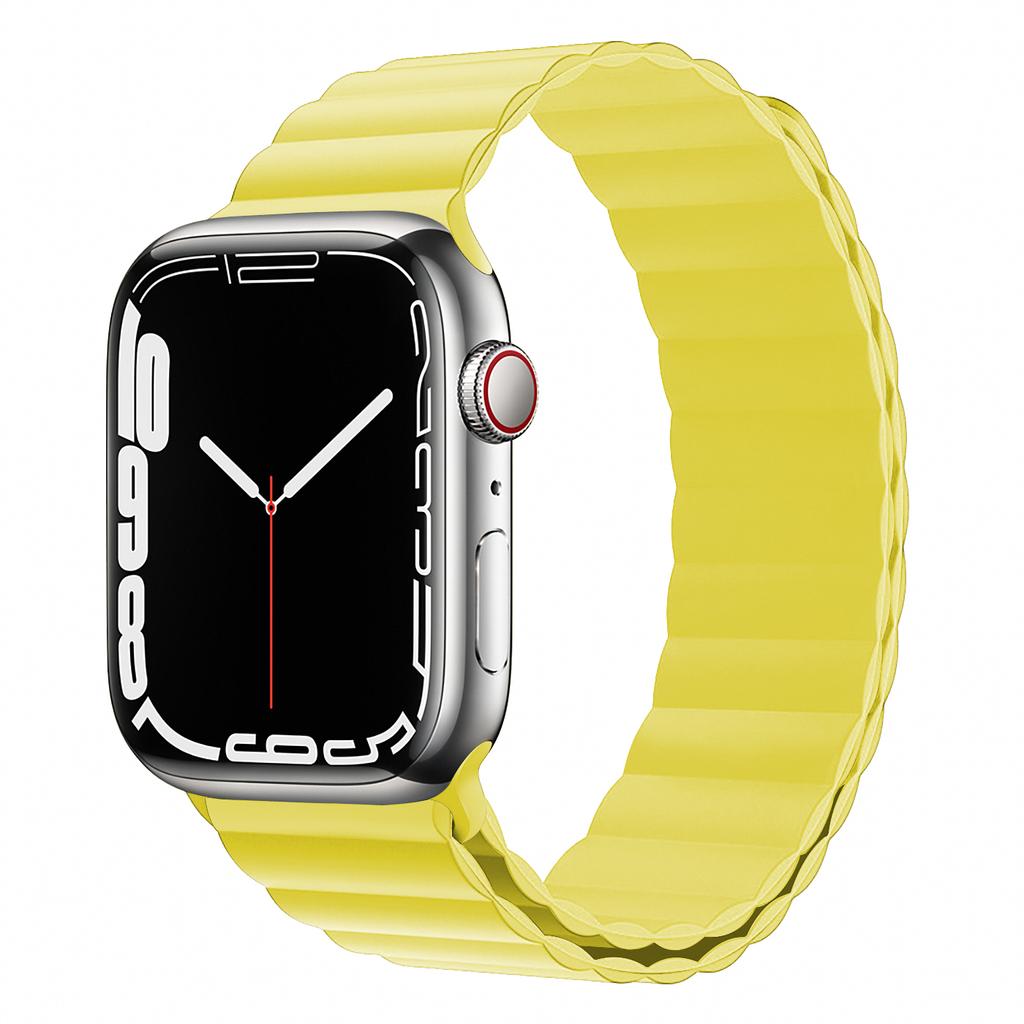Magnetic loop strap For Apple watch ultra 3 band 44mm 40mm 45mm 41mm 42 49mm 46mm Silicone Bracelet iWatch series se 7 8 9 2 10