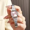 New Fashion Retro Casual Business Simple Square Dial Steel Strap Women's Watch; Birthday Preferred.