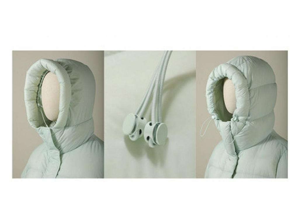 Dámská péřová bunda 2025 - Série Sněžná hora, 90% bílé kachní peří, s kapucí, zateplená, módní chlebíčkový styl