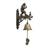 Funny Doorbell, This Is My Happy Place Rustic Animal Rustic Doorbell Decor, Resin Hanging Wall Bell, for Men Cabin Porch Garden Outdoor Decor Gift
