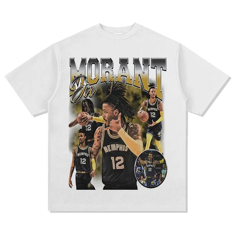 Oversized Unisex T Shirts US Street Basketball Printed Short Sleeve HipHop Y2K Tees Commute Casual Oneck Tops Cool Boy Tshirts
