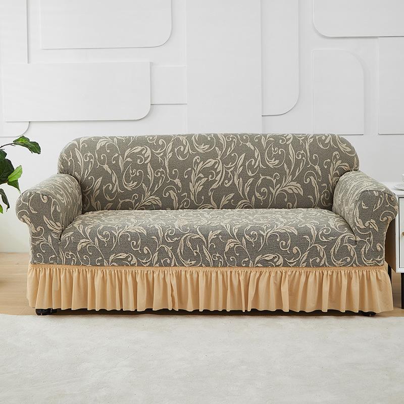 

Вязаный чехол для дивана, всеобъемлющий утолщенный нескользящий чехол для дивана, чехол для подушки, всесезонный эластичный чехол от пыли 90-140