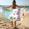 1pc flamingo Print towel Sports Quick-Drying Super Absorbent Camping Towel Super Soft Lightweight Gym Swimming Yoga Beach Towel