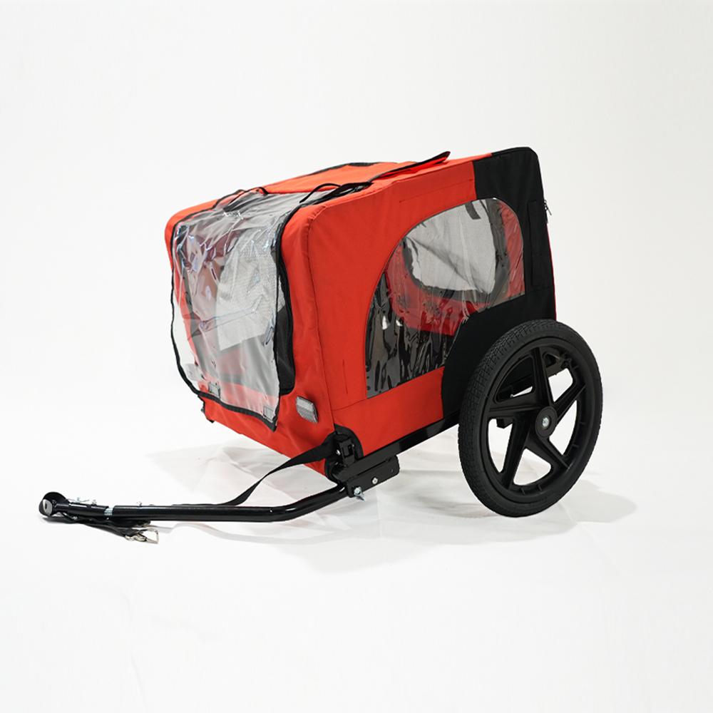 Foldable Fabric Bicycle Cargo Trailer with Adjustable Design for Camping Pet Dog Luggage Carry Bike Dog Trailer