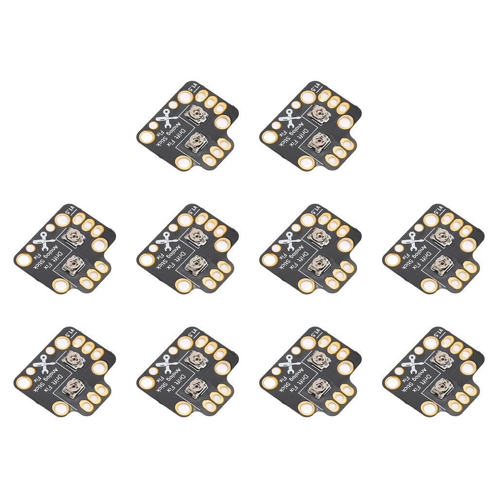 10pcs Gamepad Joystick Drift Repair Board Universal 3D Analog Joystick Drift Fix Mod for Game Controllers Black