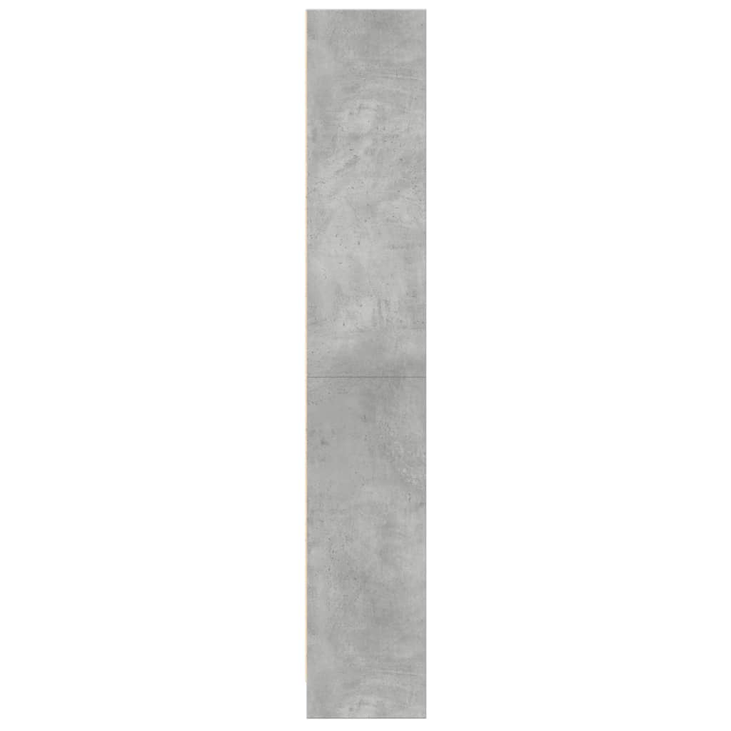 Vidaxl Shelf, Concrete Gray, 60X24X143 Cm, Wood-Based Material