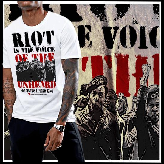 

Black History Month Icon Unapologetical wbr/ ly Black Martin Luther King Riot Unisex T-Shirt XXXXL