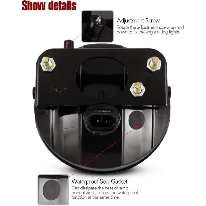 AUTOWIKI Fog Lights For 2002-2009 GMC Envoy OEM Replacement Fog Lamps 2PCS With Clear Lens