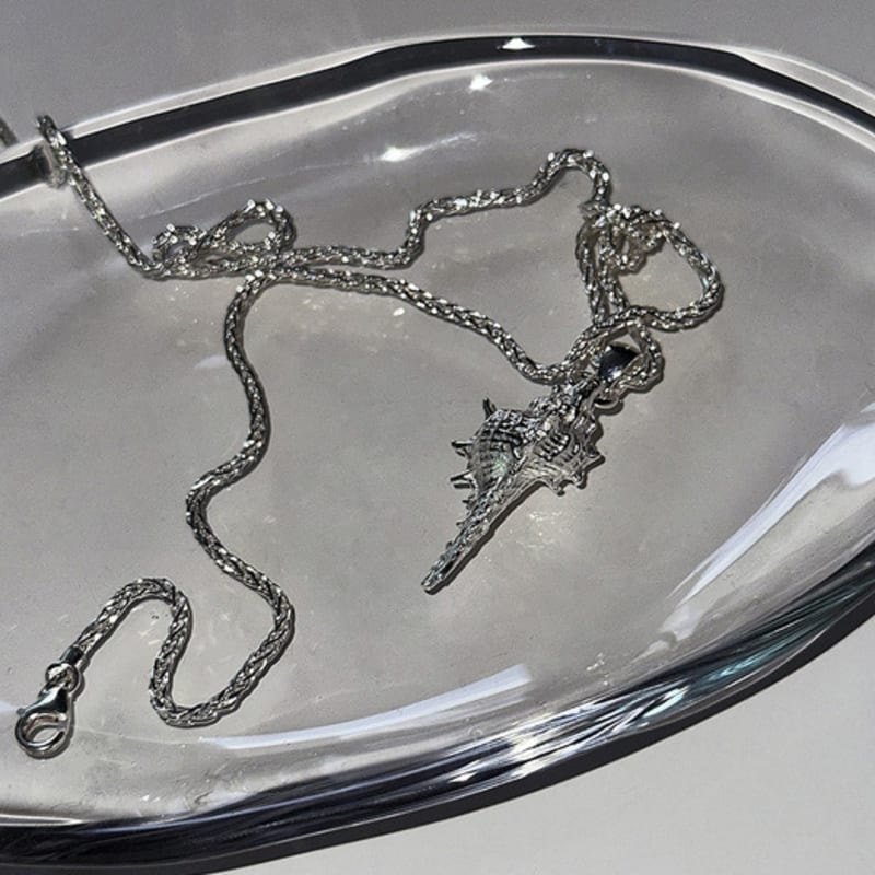 

mosxe [925silver] Top shell necklace silver