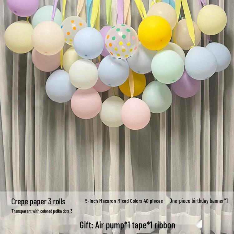 First Birthday Balloon Decoration Set for Kids - Party Background Wall for Boys & Girls