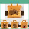Charming Capybara Soft Blanket And Pillow Set With Multifunctional Use For Comfy Travel