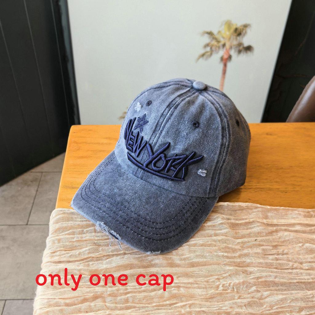 Cotton Baseball Cap For Men And Women With Embroidered Letter Design Sun Protection Casual Style