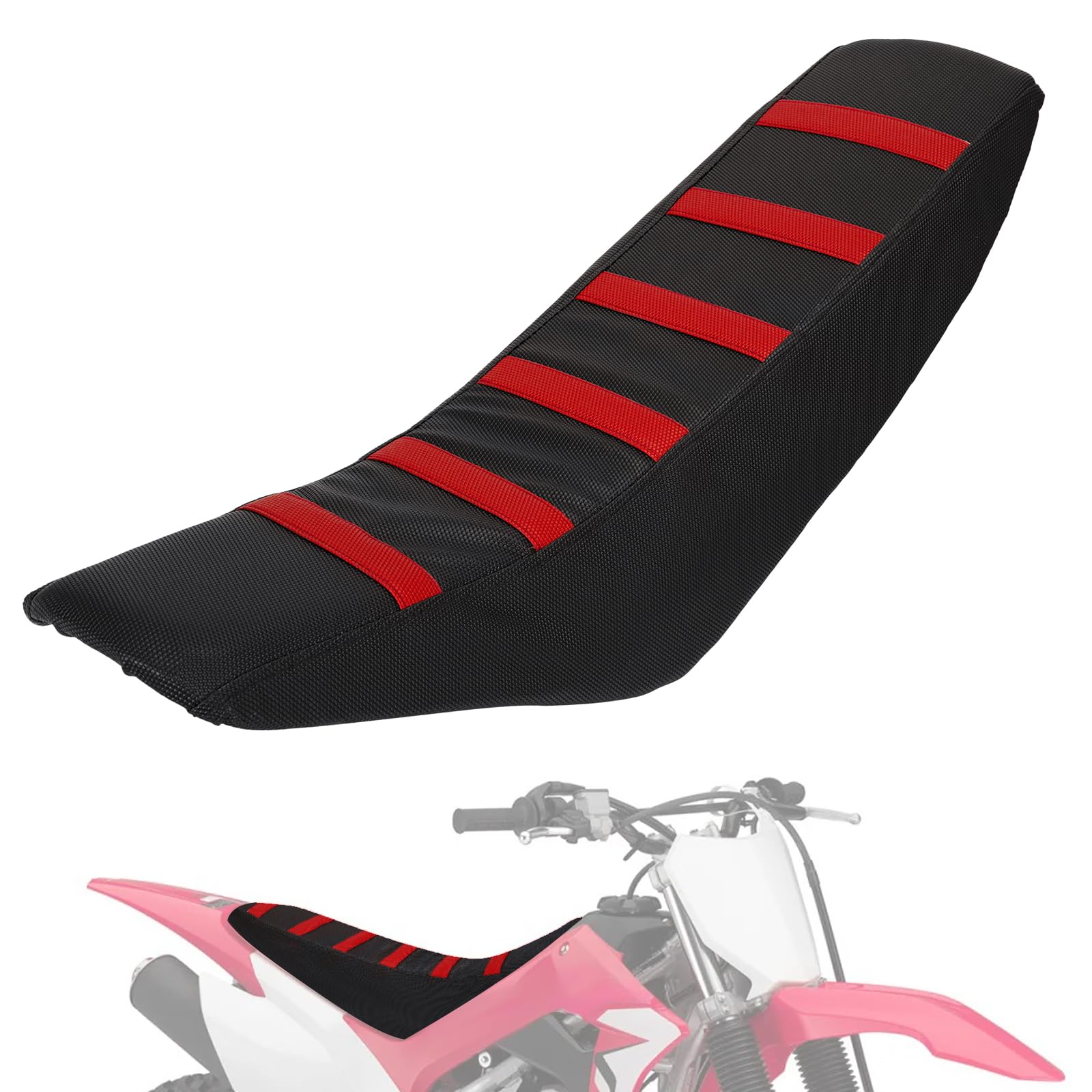 

JFG Чехлы на сиденья мотоцикла Водонепроницаемые Высокая эластичность Противоскользящие Износостойкие Универсальная посадка Модели автомобилей красный