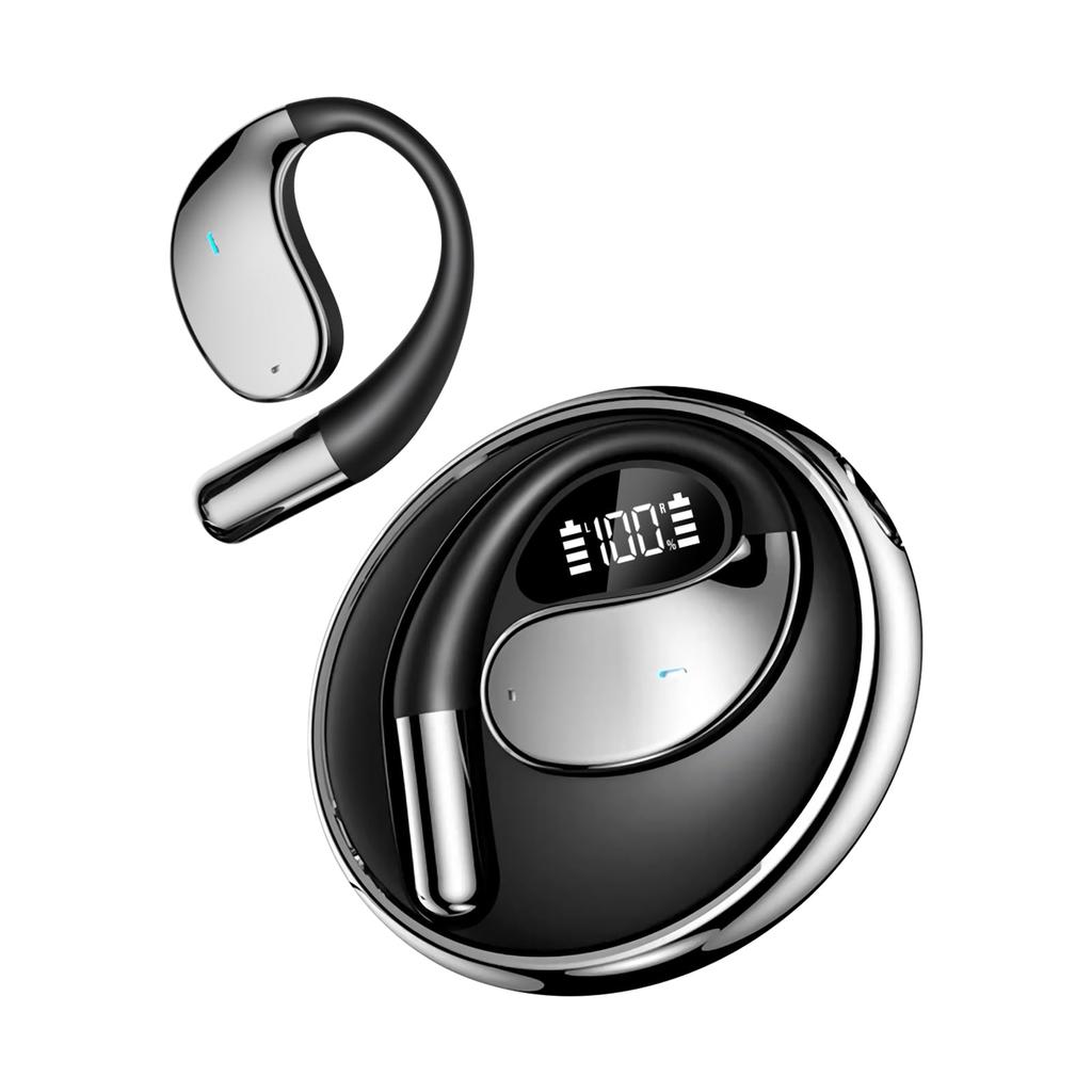 Meisei Shop Wireless Earphones, Ear Cuff Style, Bluetooth 6.1, Over-Ear Earphones, Air Conduction, Noise Cancellation, Open Ear, Type-C, Fast