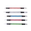 Double-Headed Silicone Nail Art Tool Set: Multifunctional Pen for Smearing, Magic Mirror Powder, Pressing, and Gradient Effects.