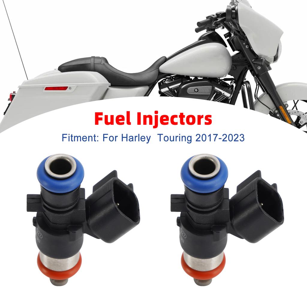 2PCS 0280158387 Fuel Injectors For Touring FLHXSE CVO STREET GLIDE 2017-2023